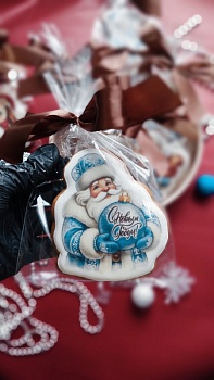 Пряник имбирный  "Дед мороз", 10 см, 1 шт