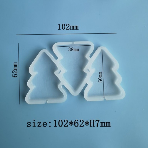 Силиконовая форма для леденцов "Елочки 3 в 1"