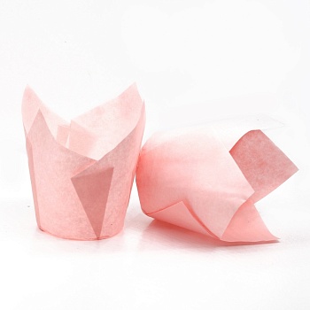 Капсула бумажная ТЮЛЬПАН d50x80 мм, розовая, 1 шт