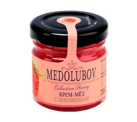 Мед-суфле с земляникой, 40 мл