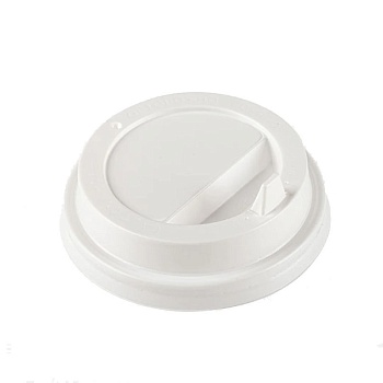 КРЫШКА пластиковая для стакана бумажного "Cake to go", белая