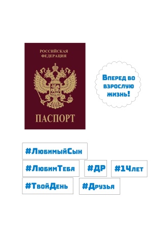 Паспорт надписи №1, картинка на сахарной бумаге