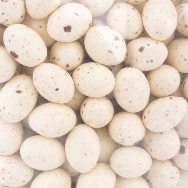 Драже "Яйца глазированные белые матовые в крапинку", 100 гр