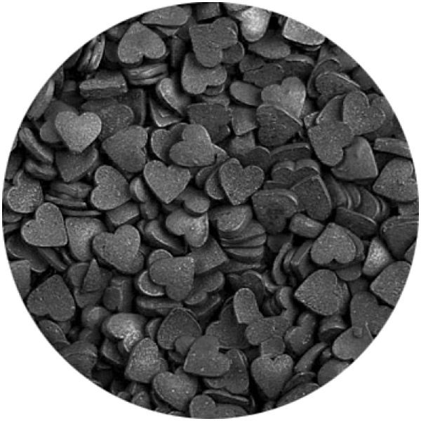 Посыпка кондитерская "Сердечки черные мини", 50 гр Посыпка кондитерская "Сердечки черные мини", 50 гр