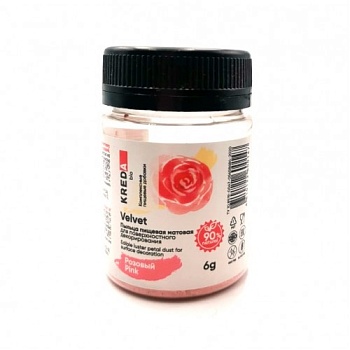 Цветочная пыльца матовая Velvet розовый Kreda  6 г