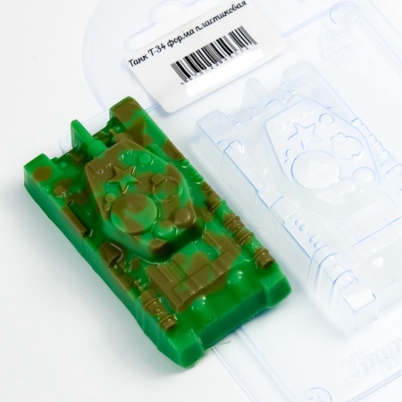 Форма пластиковая для шоколада «Танк T-34»