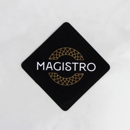 Скалка из мрамора Magistro, 25×2,2×2,2 см, цвет чёрный
