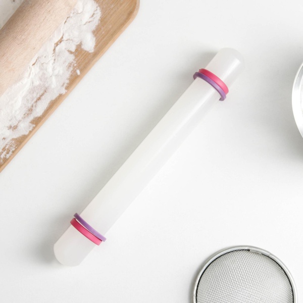 Скалка с ограничителями кондитерская Konfinetta, 21 см