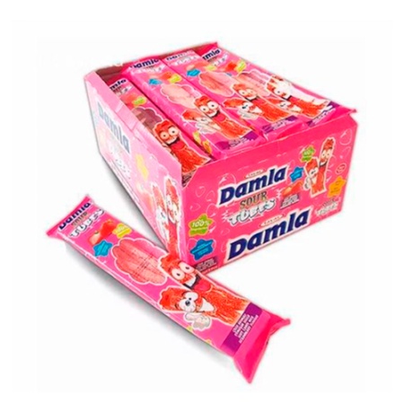 Жевательный Мармелад DAMLA Ремешки, Клубника, 15 гр