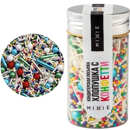 Посыпка фирменная MIXIE "Хлопушка с конфетти", 50 гр