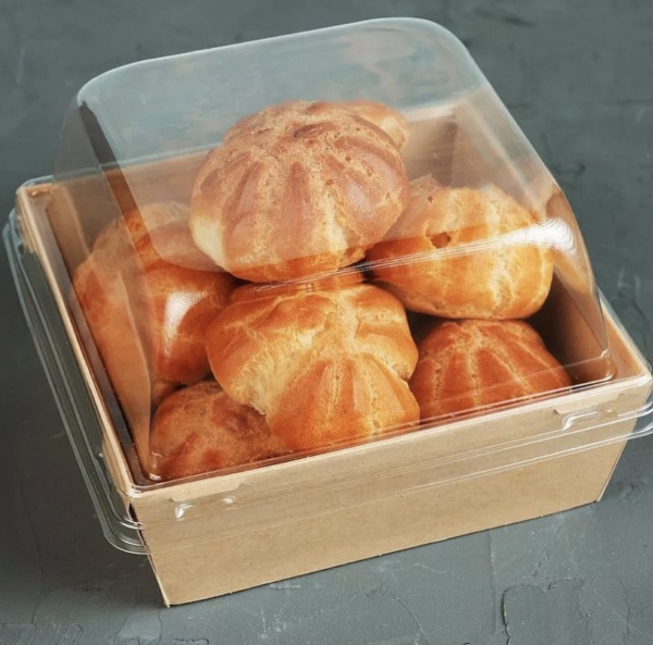 Коробка для бенто-торта и моти ECO SmartPack 550, крафт, 11,2*11,2*8,5 см