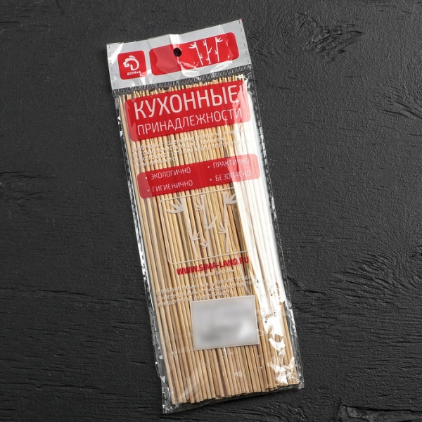 Набор шампуров деревянных 20 см 85-90 шт d=3 мм