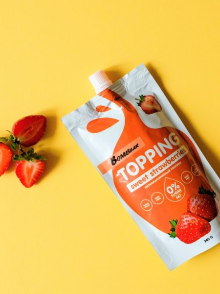 Топпинг низкокалорийный  без сахара Bombbar, Клубника, 240 гр