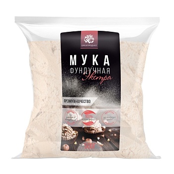 Мука фундучная, фракция 0-2 мм (мучка), Орехпродукт, 250 гр