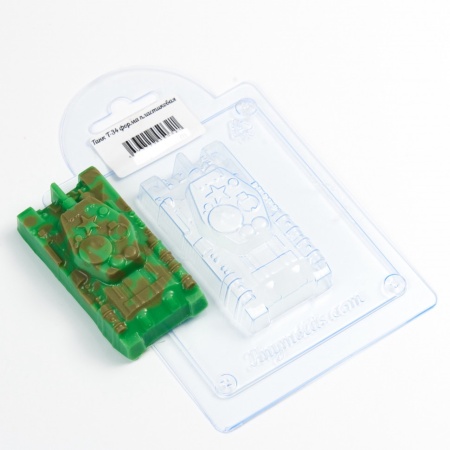 Форма пластиковая для шоколада «Танк T-34»