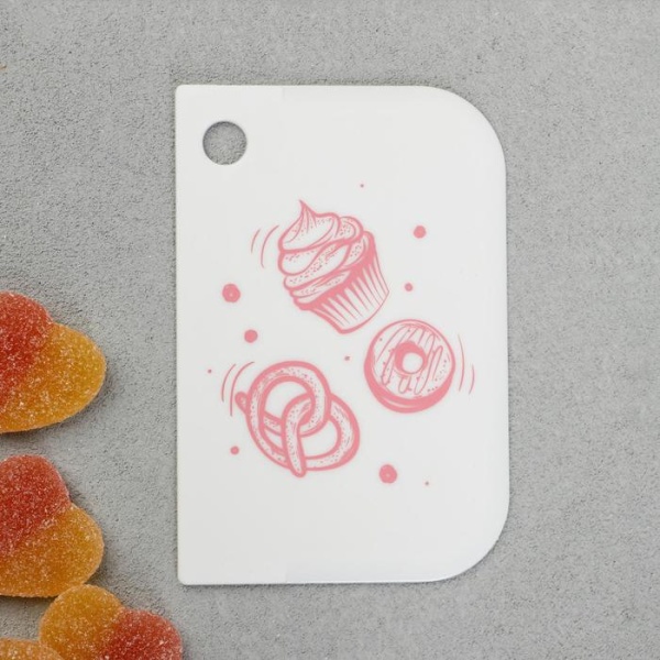 Набор кондитерских шпателей KONFINETTA «Сладости» 11.5×8 см, 11.2×6.5 см, 10×7 см, 3 шт