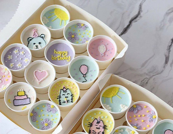 Стакан бумажный "Cake to go", крафт, 250 мл