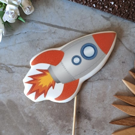 Пряник имбирный "Ракета", 10 см