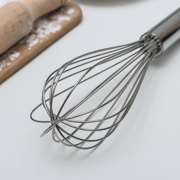 Венчик для взбивания KONFINETTA «Сильвер», струна 1,3 мм, 35×7×7 см Венчик для взбивания KONFINETTA «Сильвер», струна 1,3 мм, 35×7×7 см