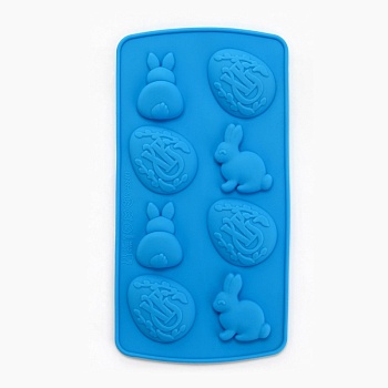 Форма для льда и шоколада «Зайки», 20*10 см, 8 ячеек