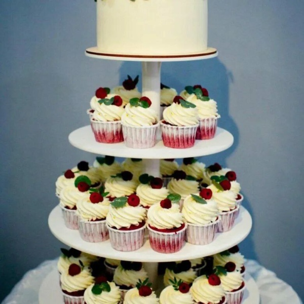 Подставка для десертов 4-ярусная, пластик, Италия