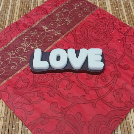 Силиконовый молд «Love»