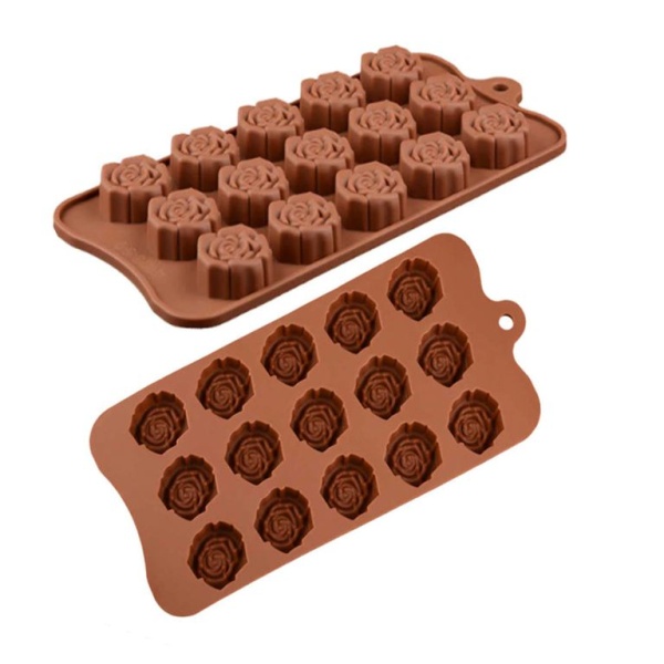 Форма для льда и шоколада Розочки, 22×10,5 см, 15 ячеек