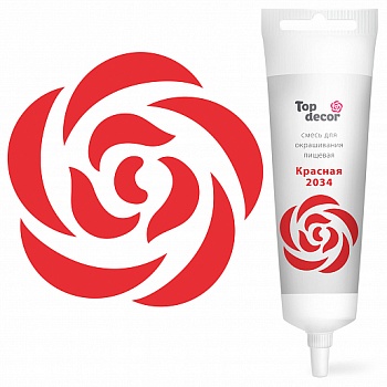 Краситель водорастворимый Топдекор, Красная, 100 мл