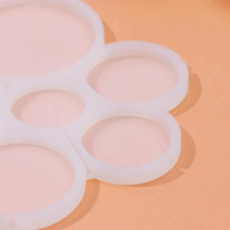 Силиконовая форма для леденцов «Круги 6 в 1»