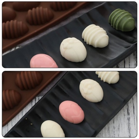 Форма для льда и шоколада «Пасхальные яйца », 21×10,5 см, 15 ячеек (3.2*2.2 см)