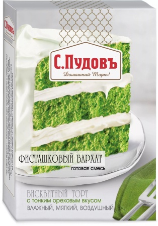 Смесь для выпечки "Торт Фисташковый бархат" С.Пудовъ, 400 гр