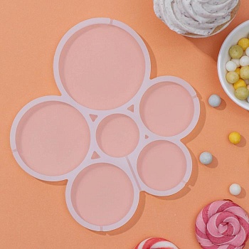 Силиконовая форма для леденцов «Круги 6 в 1»