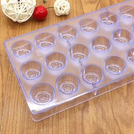 Форма поликарбонатная Роза, 21 ячейка